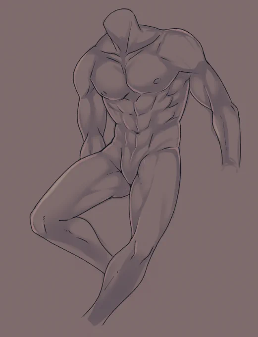 筋肉の描き方の話 
