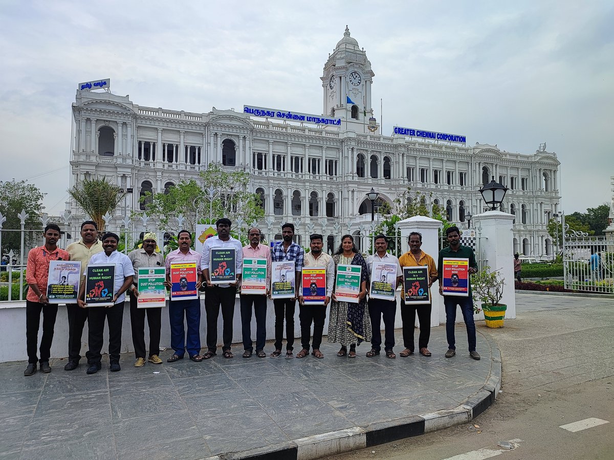 CleanAirChennai's tweet photo. “சென்னை மாநகரின் புழுதி மாசுபாட்டினை போர்க்கால அடிப்படையில் கட்டுப்படுத்த வேண்டும்” - சென்னை மாநகராட்சி ஆணையர் ககன்தீப் சிங் பேடி  அவர்களிடம் பசுமைத் தாயகம் கோரிக்கை. #DustFreeChennai #TheAirWeShare #Anbumani4CleanAir 
(1/4) https://t.co/y2kicUatuS