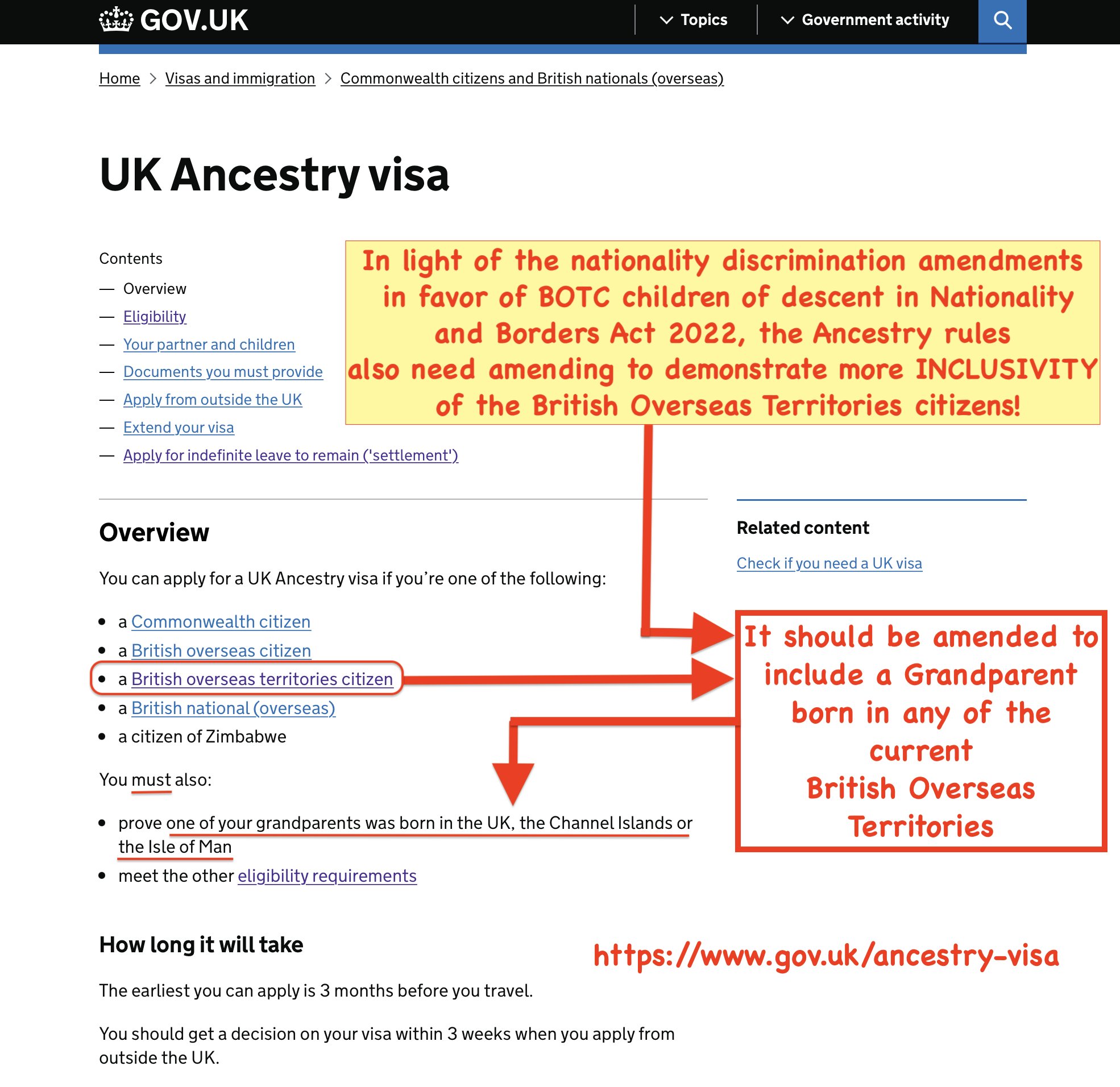 UK & BOT Ancestry Visa Campaign (UKANCESTRYVISA) / Twitter