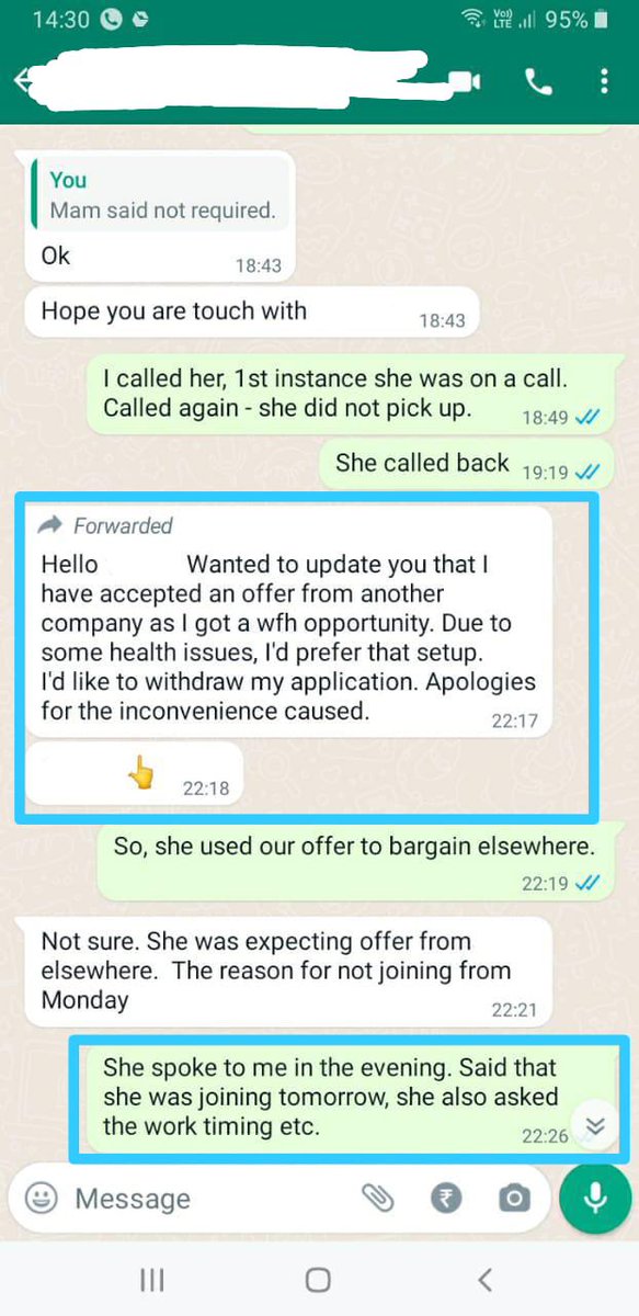 khushijoshi26's tweet photo. Yess! This is happening too frequently.
Problem is we stop hiring for that post and wait for the candidate to join which is generally more than a month.
#hiring #hiringproblems #easemytrip https://t.co/AcCGKogrM2