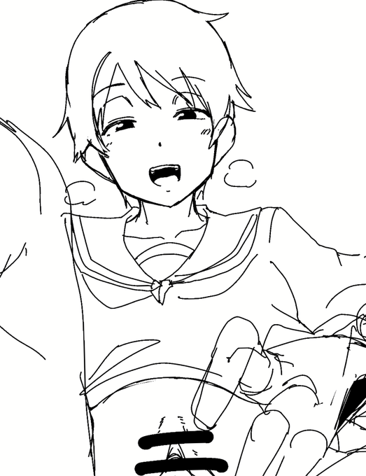 又似たような構図描いて… 