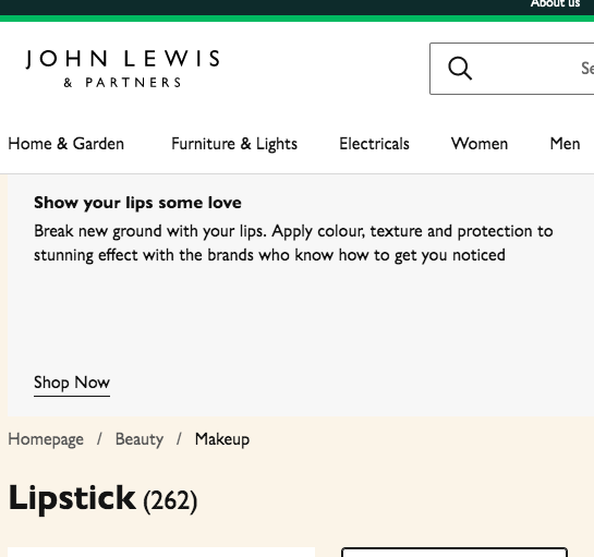 SophieB53's tweet photo. Also, sorry @JohnLewisRetail, but this just sounds painful. #hireaproofreader #groundbreakinglips https://t.co/1cbD2eBf5K