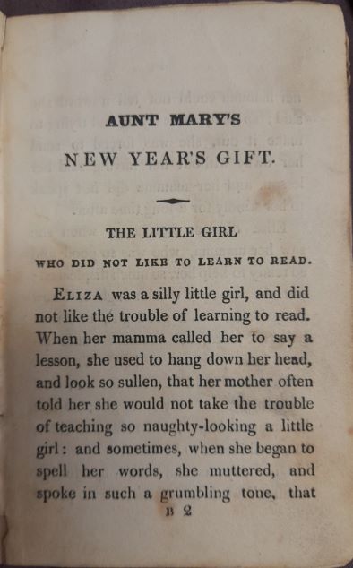 CumbriaArchives's tweet photo. Imagine being given this little book "Aunt Mary's New Year's Gift to Good Little Boys and Girls who are Learning to Read" (1822) as a present. Includes stories "the Cruel Boy" and "the Little Girls who did not like to be useful". #EYALearning @explorearchives #WhitehavenArchives https://t.co/G5ow3pqKLd