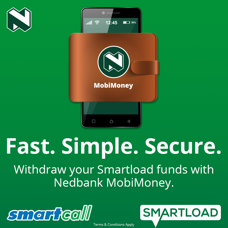 SmartcallVSP2's tweet photo. Did you know that with Nedbank you get one FREE withdrawal per month? To know more about MobiMoney use the link https://t.co/1bro3AVFZT
To withdraw dial *120*002# #RechargeWithSmartload https://t.co/S0KnVcE6Oo