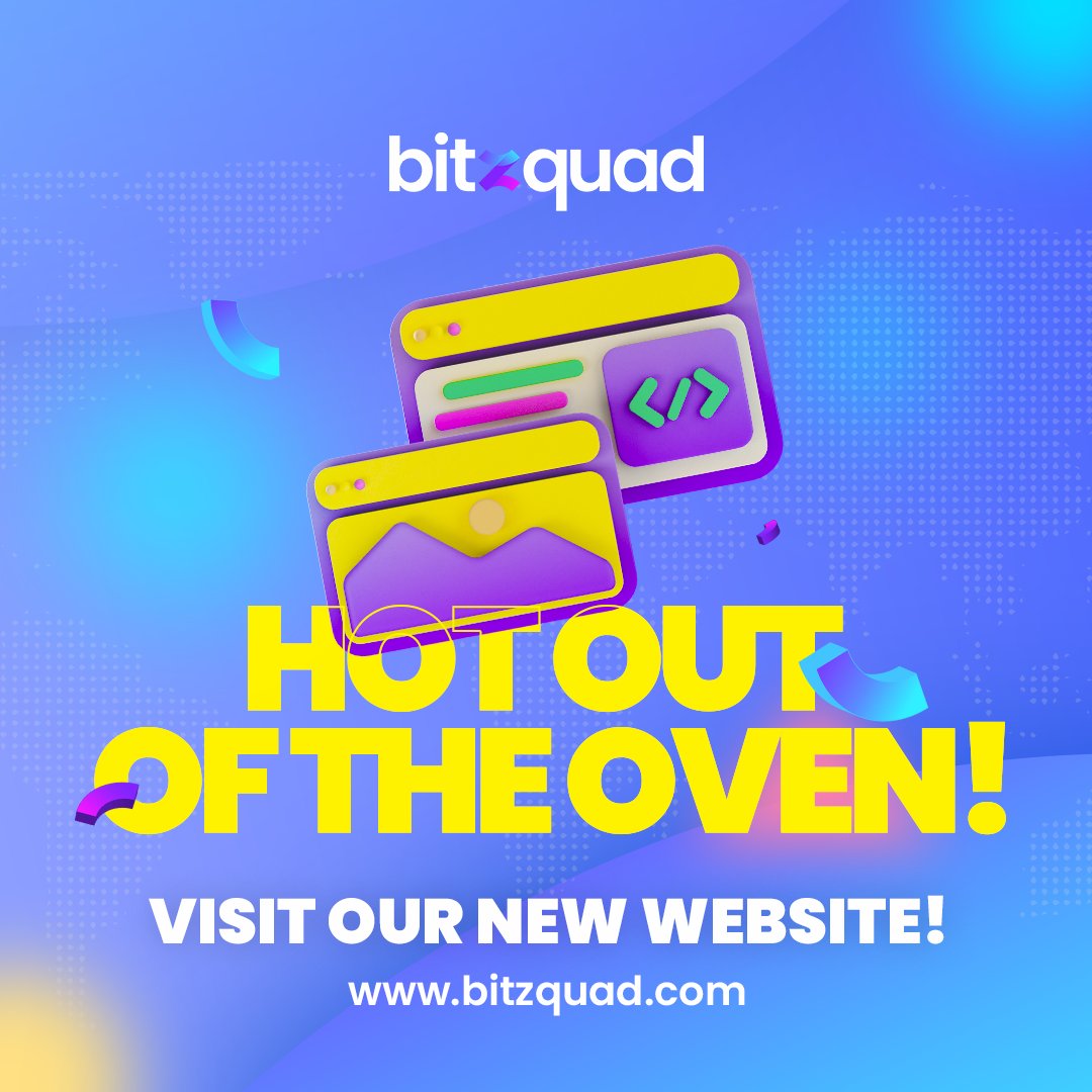 bitzquad's tweet photo. Curious about Bitzquad? 🤔
Do you want to know what we do? 🧐

Bitzquad web is now officially launched to quench your curiosity. 🤩
https://t.co/BSAcgHL4c2
Visit now! It's one tap away.👆🏻
#Bitzquad #innovation #inspiration #bitzquadweb #solutionsbeyondtechnology #lifeatbitzquad https://t.co/fGhkZ5g2mY