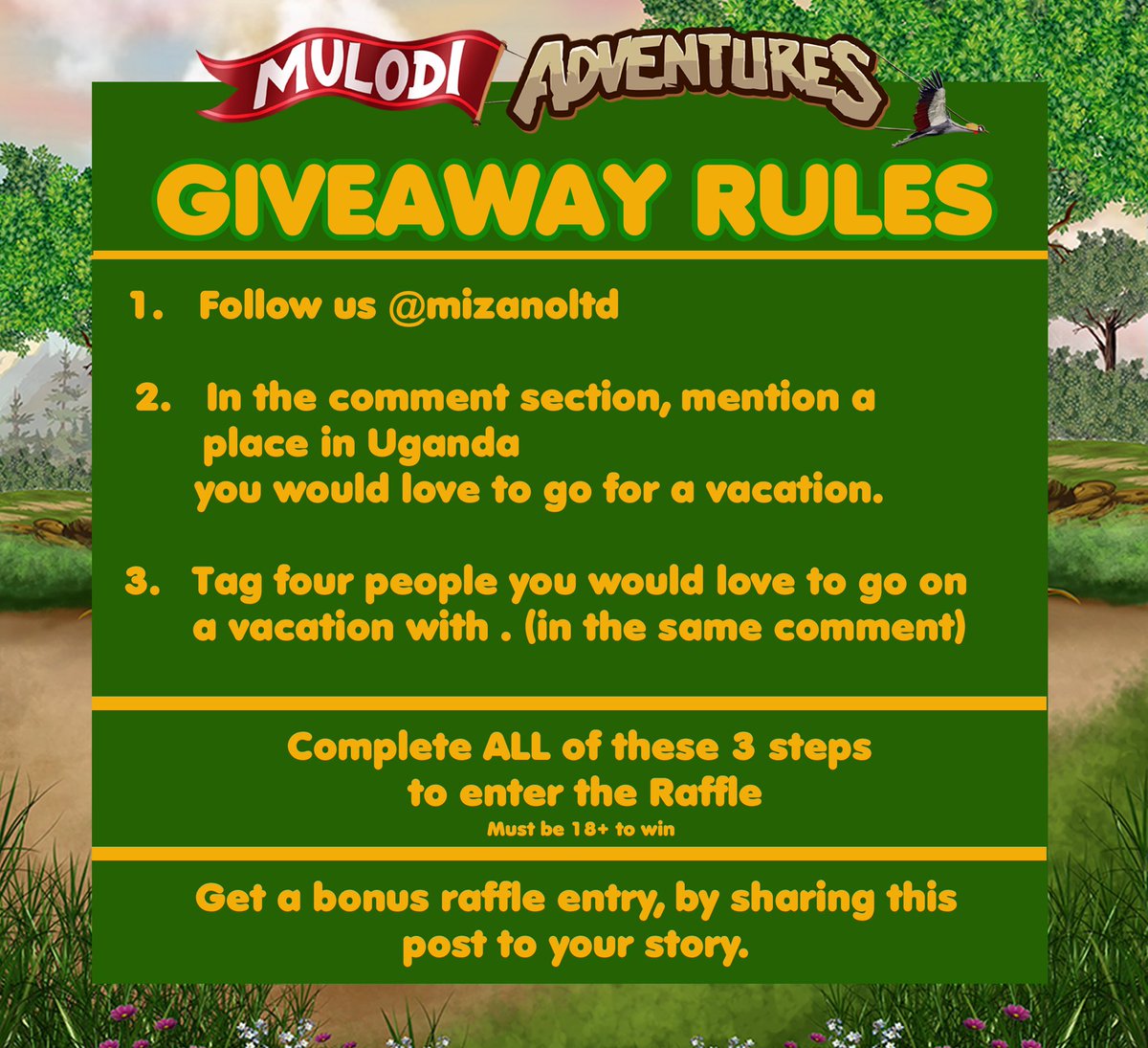 mizano_ltd's tweet photo. WE ARE GIVING AWAY FREE NYEGENYEGE FESTIVAL TICKETS!! @NyegeNyegeFest Enter the raffle, below. Winners announced this weekend!  #mizano #mulodiadventures #raffle #win #uganda #tourism #NyegeNyege22 #NyegeNyegeFestival https://t.co/wANbPhNCSF