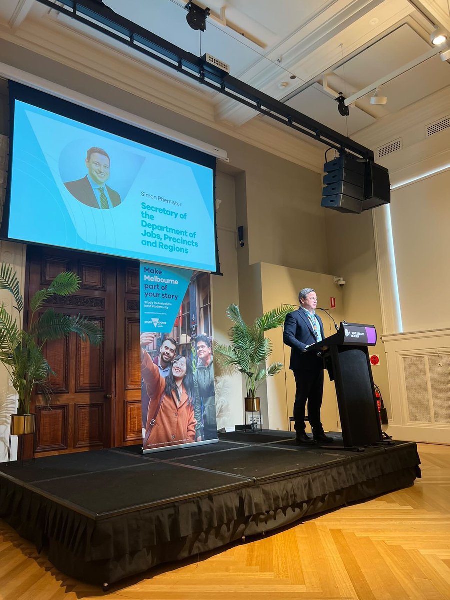meDevendraSingh's tweet photo. Pleasure to be at the Launch of Victoria’s International Education Recovery Plan 2025 by the Minister for Trade, Tim Pallas MP!

@timpallas @Global_Vic @studymelbourne @VicGovAu @VicGovDJPR 

#intled #International #education #victoria #Australia #RecoveryPlan   #2025strategy https://t.co/zrQevrwrfE