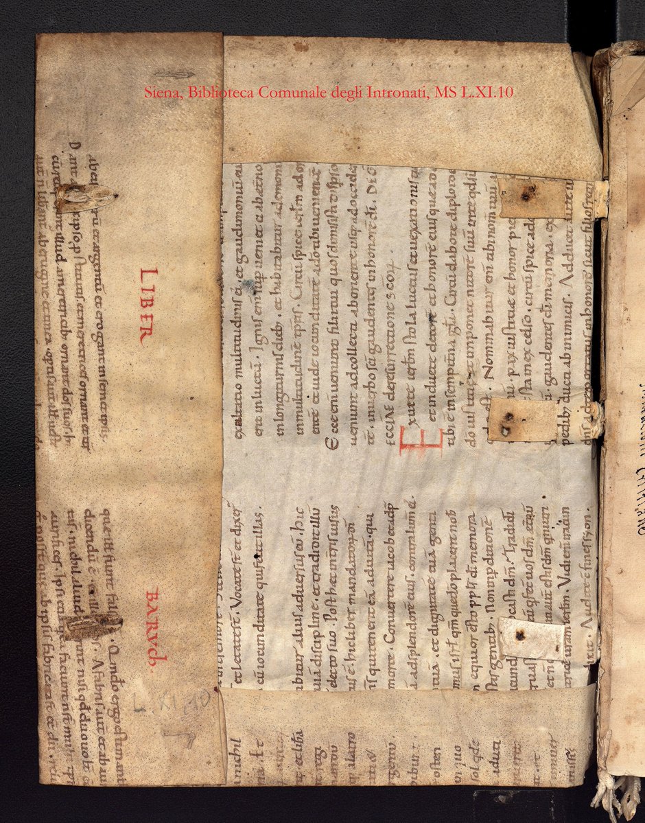 How to make good use of an 11th-c MS Bible? Why not cut it up to make a cover from it? #fragmentology bds.comune.siena.it/it/29/ricerca/…