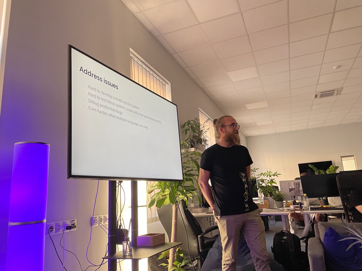 laszlocph's tweet photo. The only meetup where there is a higher turn up than RSVPs.

#cloudnativeszeged rocked last night. 25 people learned about @tilt_dev, Telepresence, @deckdevstudio and web3.

Thank you @PumpkinSeed_dev &amp; @D3v___ for the fantastic talks and https://t.co/D9VzV3Vj5F for hosting. https://t.co/UAwtCIfNBB