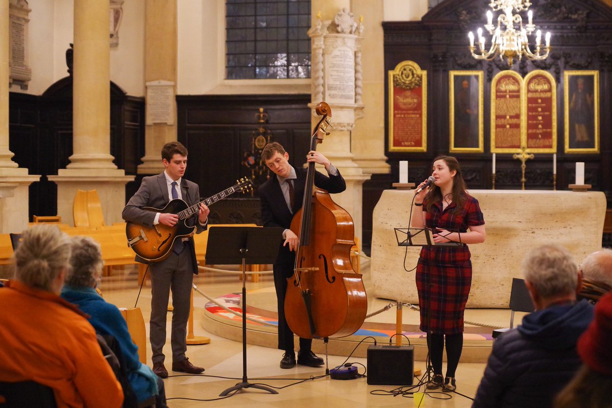 StStephenEC4N's tweet photo. RUSH HOUR JAZZ!
Thursday 8th September 
5.30pm-6.45pm
*drop in when you can
*pay as you feel

Slow down in style with Rush Hour Jazz in the Square Mile! Music by the talented Isobel Gathercole Trio.

https://t.co/qjQ0CzN2Sl

#squaresmile @visitthecity https://t.co/8FJHplabO3