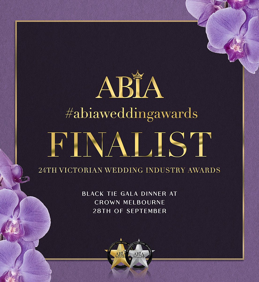 Weddings by Jay Allen is a shortlisted Finalist for the prestigious 24th Victorian ABIA Wedding Industry Awards🏆! 

Thankyou so much all my wonderful couples.

  #ABIAWEDDINGAWARDS @abiaweddings