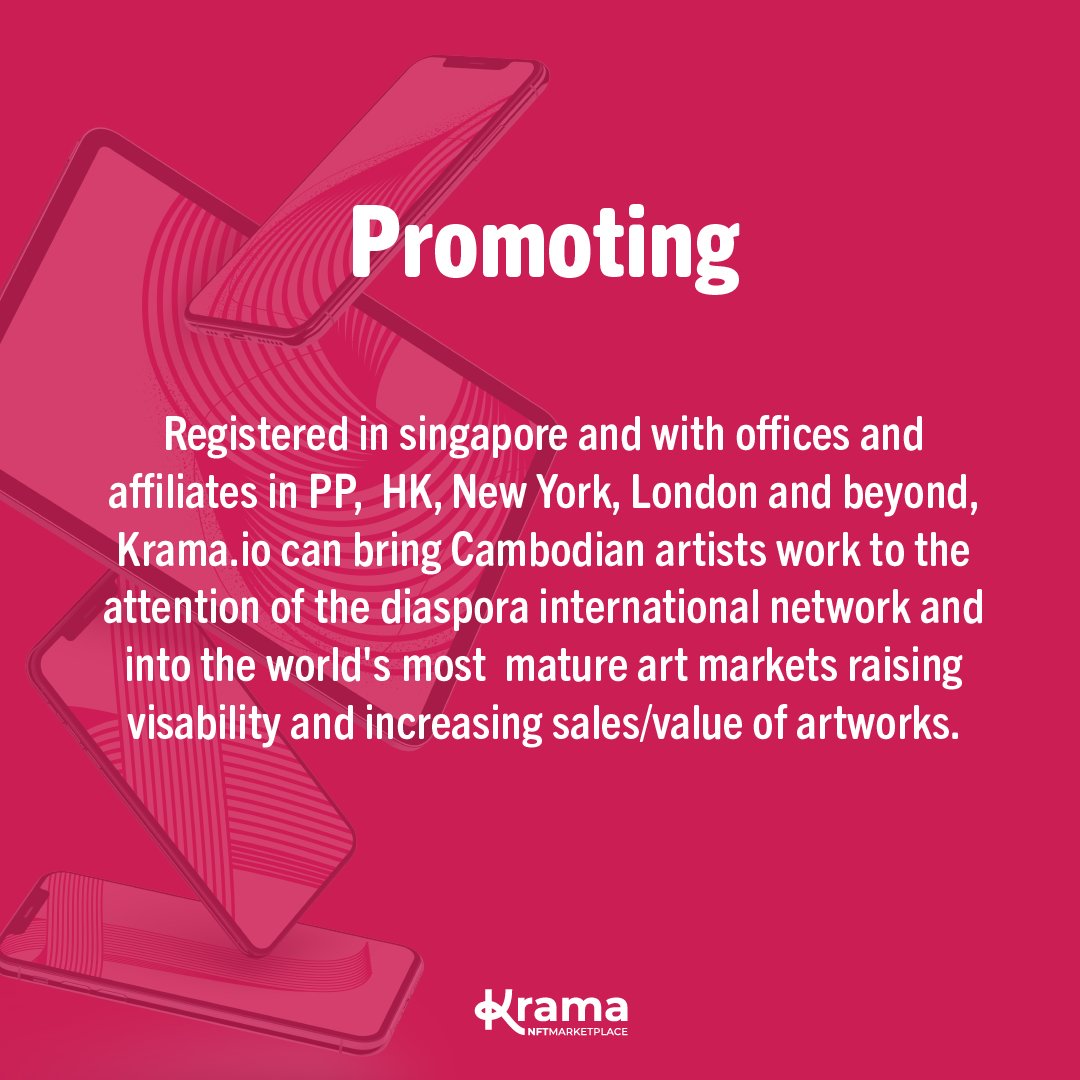 KramaNft's tweet photo. Promoting Khmer Culture | Registered in Singapore and with offices and affiliates in PP, HK, New York, London and beyond, https://t.co/GbA9KYhNDK can bring Cambodian artists work to the attention of the diaspora international network and into the world's most mature art markets.. https://t.co/otBnmLi5DW