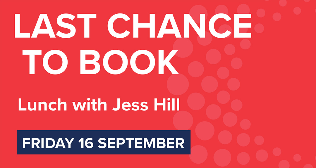 CGWIB's tweet photo. There is just over a week to go until our #WomeninBusiness Lunch with Jess Hill. Tickets are still available so book now and secure your place at what will be a fabulous event:  https://t.co/qb1wW2mqLJ https://t.co/Ici4J2gdmg