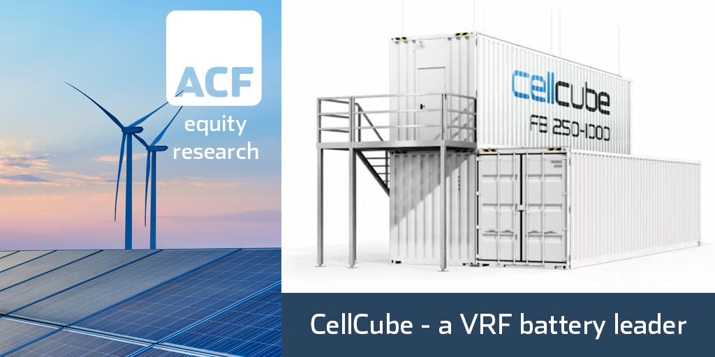 ACFER01's tweet photo. #CellCube (Enerox GmbH - pioneer and tech leader in off-grid #vanadium redox flow batteries #vrfb. It has recently signed cross sector construction and distribution agreements in the US, Australia and Africa (#KIBO $KIBO). Read our #ACFCoreInvestmentCase https://t.co/PIGuZoT1Wf https://t.co/rBS7iUpkDl