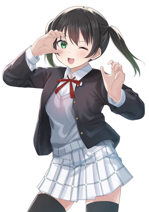 色ラフより可愛く描けたの久しぶりかもしれない 