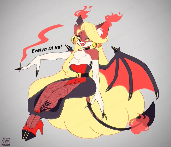 Evelyn Di Bat(Halloween Style) #MNイラスト 