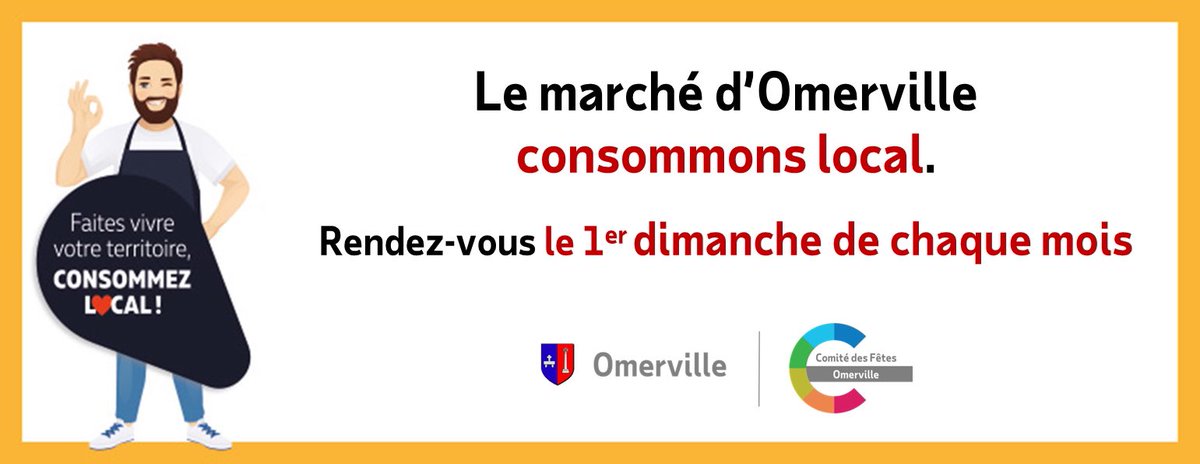 Omerville_Vexin's tweet photo. [ REPRISE DU MARCHÉ ] 

Dimanche prochain, c'est la reprise du marché sur Omerville. 

Nous vous attendons de 9h00 à 13h00 chaque premier dimanche du mois, place du village

Venez nombreux ! 

#vexin #madeinomerville #omerville #marchelocal #iledefrance #valdoise #consommonslocal https://t.co/AC3AhcipwV
