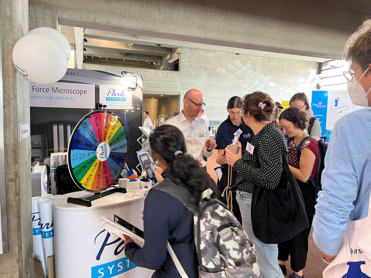 Park_Systems's tweet photo. Day 2 at #DPG2022 in Regensburg, Germany: meet us at Parkโs booth A13 in Audimax Foyer to see the #FX40 Automatic AFM in action! Bring your sample for a live demo and experience yourself the capabilities of the nextgen nanotechnology!
More on FX40 #AFM: https://t.co/hIaEBffHmp https://t.co/Ge2kDluPCn