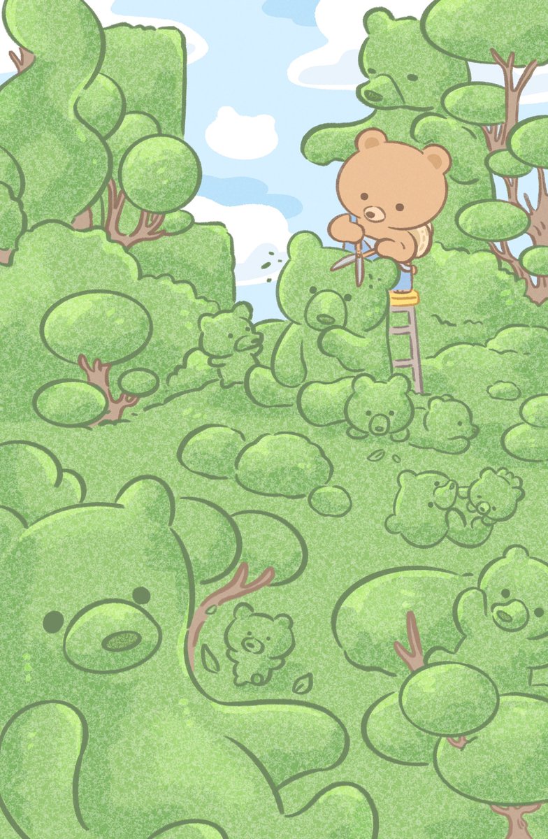 summernight_12_'s tweet photo. 🌳🐻🌳 https://t.co/0SvX5kif3T