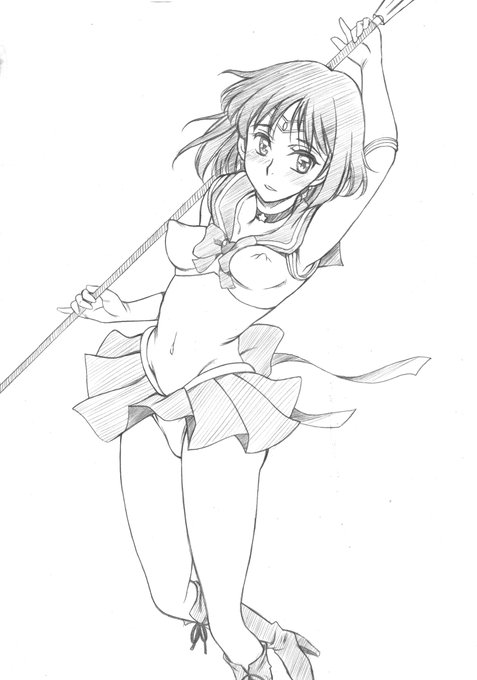 過去絵再掲
『美少女戦士セーラームーン』より
セーラーサターンさんです。 