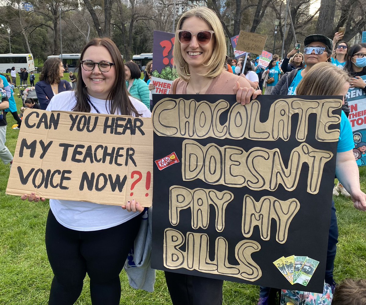 EmmaKingdon's tweet photo. Too long has the system denied early childhood educators the recognition and pay they deserve. It’s time to update work laws and start getting on with equal pay #ShutdownEarlyEd https://t.co/p4sUz6hAaH