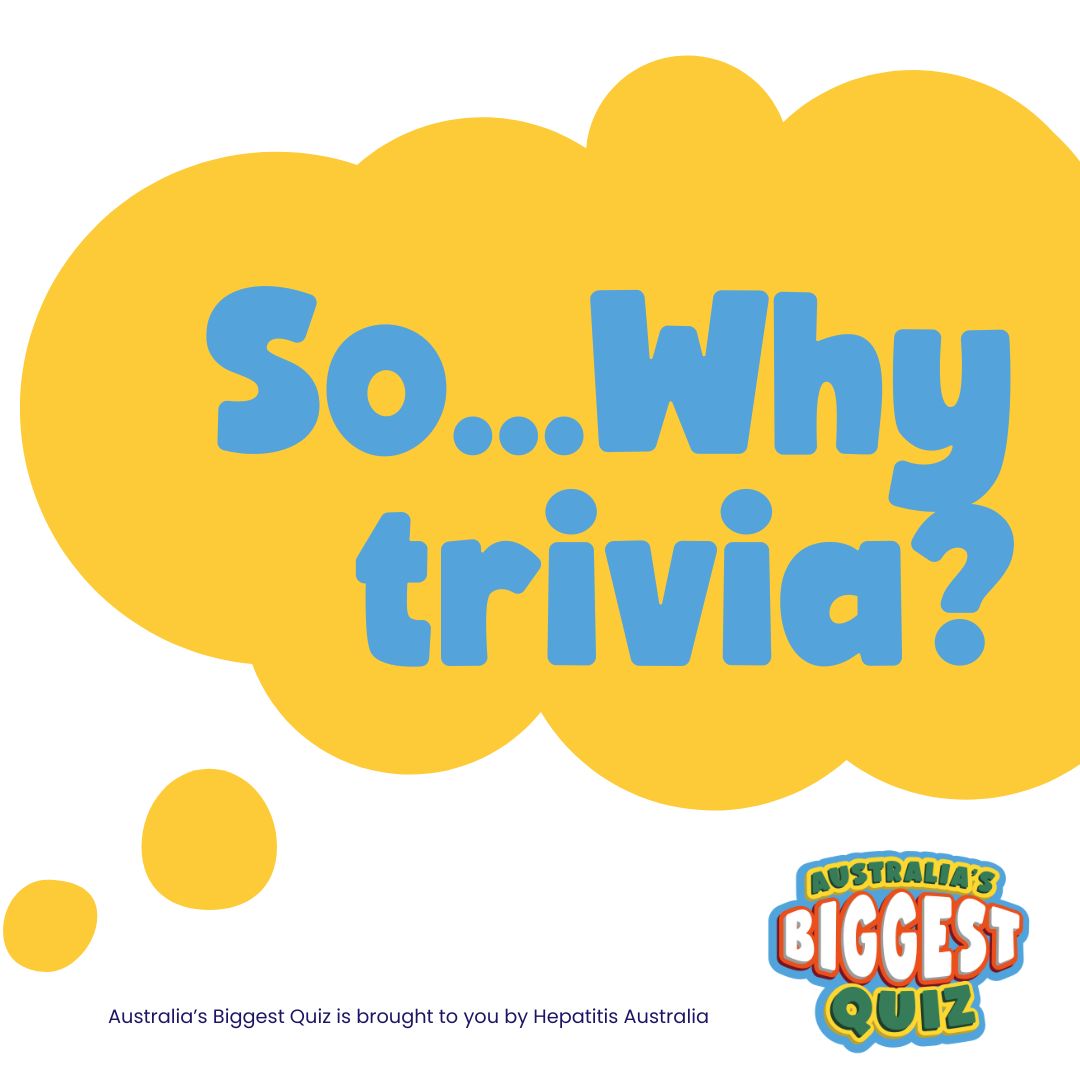 AusBigQuiz's tweet photo. 🤔🤔🤔 Whilst the connection between trivia and a health awareness event might not be obvious at first, there is one big barrier in eliminating #hepatitisC: knowledge.
#AustraliasBiggestQuiz is on a mission to change that - find out how https://t.co/LSi1sdRIDc https://t.co/OwkO7tXExl