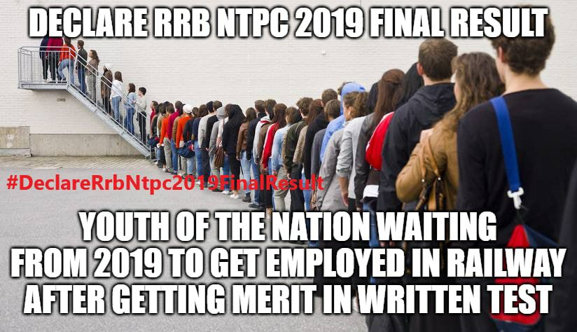 Bhawani__meena's tweet photo. Plz Declare ntpc final result as soon as possible....bcz 3 years already passed in 1 recruitment.
#DeclareRrbNtpc2019FinalResult
#DeclareRrbNtpc2019FinalResult https://t.co/tdqO5eFuVf