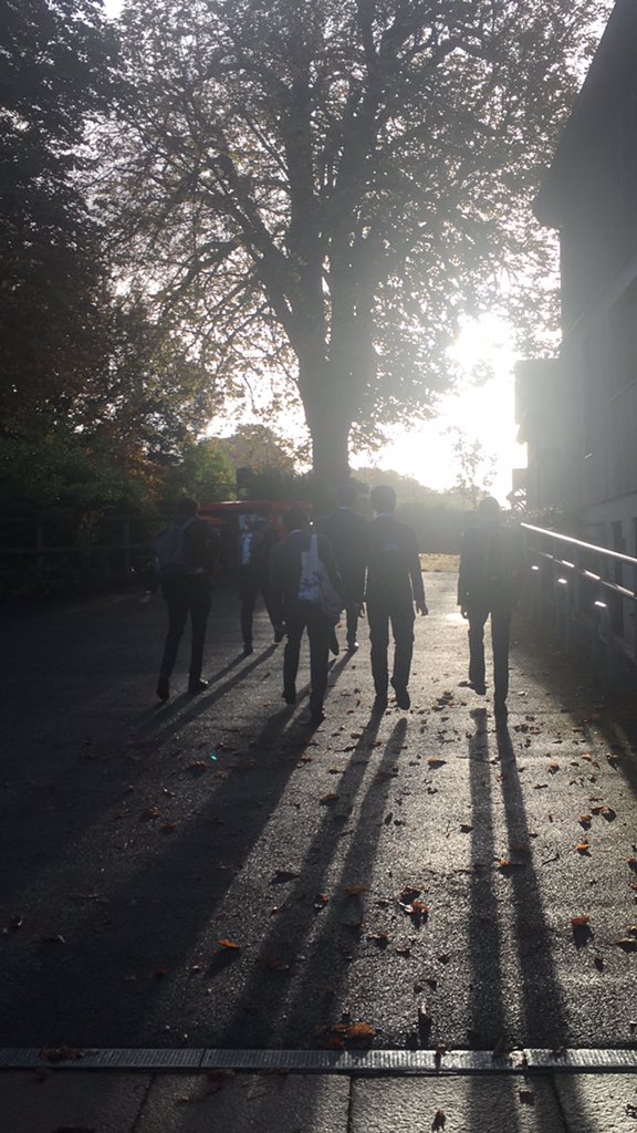 First day back and off for breakfast