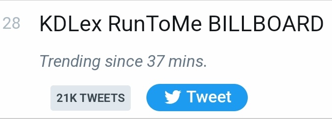 EliteForKDLEX's tweet photo. Trending nationwide and worldwide

KDLex RunToMe BILLBOARD

#kdlexidolpickbestintlartist https://t.co/DJ0KTABtSe