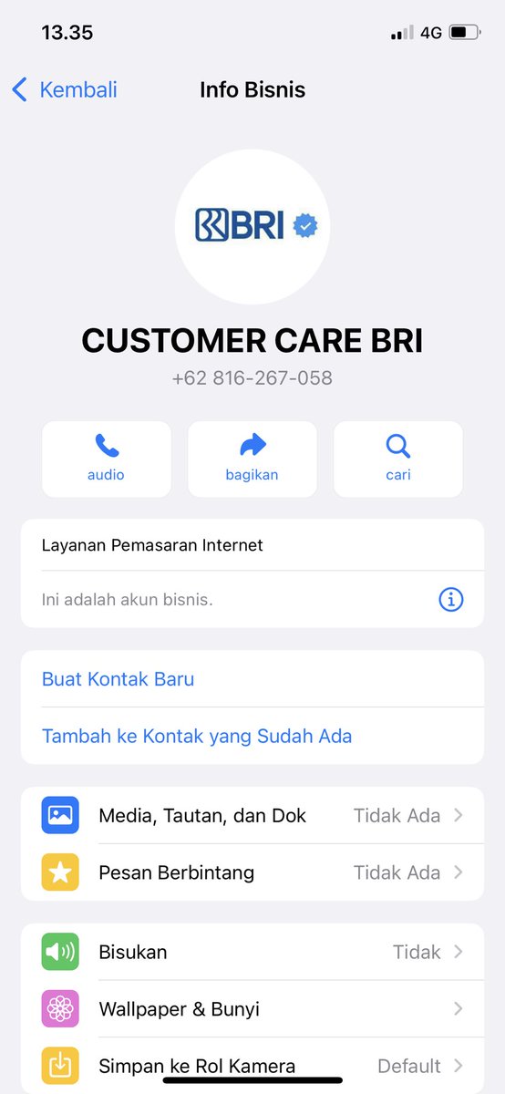 Halo <a href="/BANKBRI_ID/">BANK BRI</a>  <a href="/polrestamakota/">Polresta Malang Kota</a>  <a href="/indosat/">Indosat Ooredoo Hutchison</a>  <a href="/infomalang/">Info Malang</a>  Siang semua, barangkali mau diusut nih, klo saya geli sama foto profilenya. Ini penyebar wa hoax