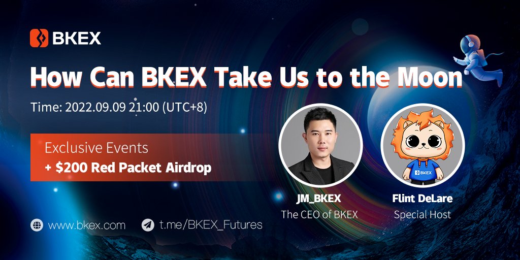 BKEXFutures's tweet photo. We are excited to announce AMA with @bkex_jm 
 at 21:00 pm on Sept. 9th(UTC+8).  

🎁 Grab : $200 USDT Red Pocket Airdrop🥳
👉 AMA Venue: https://t.co/m0YksJN7jE

 ♾  Follow @BKEXFutures and @Flint_BKEX 
✅ Like and Retweet.
❤️ Post your questions here 👇 https://t.co/lrJ6aQk27u