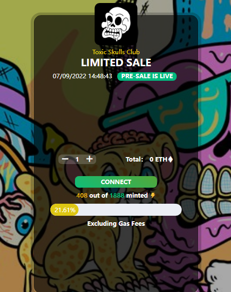 ToxieSkullsClub's tweet photo. 🎉Because of the bear market of the market, we provide 300 whitelists that can be minted for free Mint

        📢Quick Minting if you are mentioned by us (only 300 NFTs on Twitter members)

🔗Mint only at our Official Website 👇 below (click to open)
https://t.co/AT1togaQSp https://t.co/XAom6ADe6G