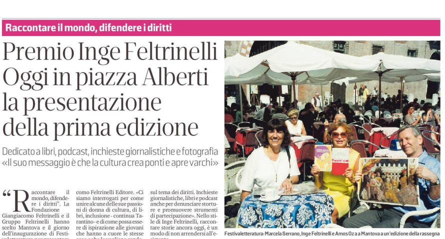 feltrinellied's tweet photo. Grande attesa per il #PremioIngeFeltrinelli, presentato oggi al @festletteratura  alle 12.30 #FestLet via @gazzettamantova #FestLet22 #IngeFeltrinelli @FondFeltrinelli @LaFeltrinelli https://t.co/m1OAoALVwE
