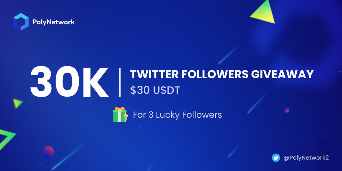PolyNetwork2's tweet photo. 🙌🏻#PolyNetwork will GIVEAWAY 🤑$30 #USDT to 3 lucky followers after hitting 30,000 followers on Twitter. 

To participate:
✅Follow @PolyNetwork2 on Twitter
✅RT+❤️+Tag 3 frds
✅Comment on this tweet

🔥Refer your friends and complete the tasks now!!👆 https://t.co/4dfD0pAdNo