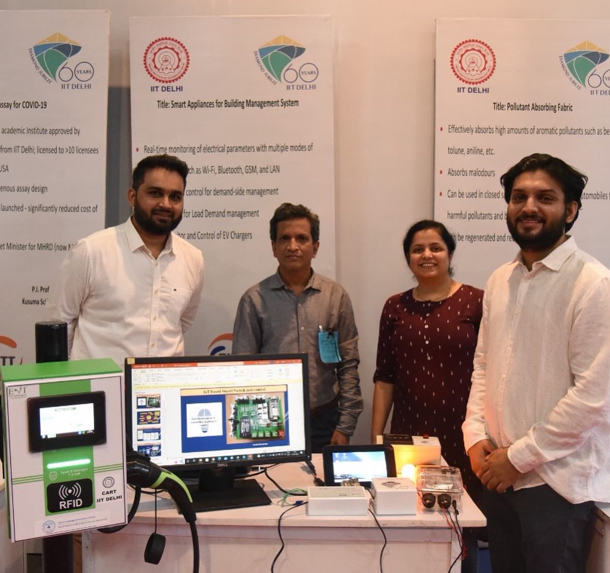 In the presence of Education Minister <a href="/dpradhanbjp/">Dharmendra Pradhan</a> EVI Technologies exhibited at IIT Delhi Exhibition of Technologies on the occasion of Diamond Jubilee celebrations.                     #iitdelhi #diamondjubilee #educationminister