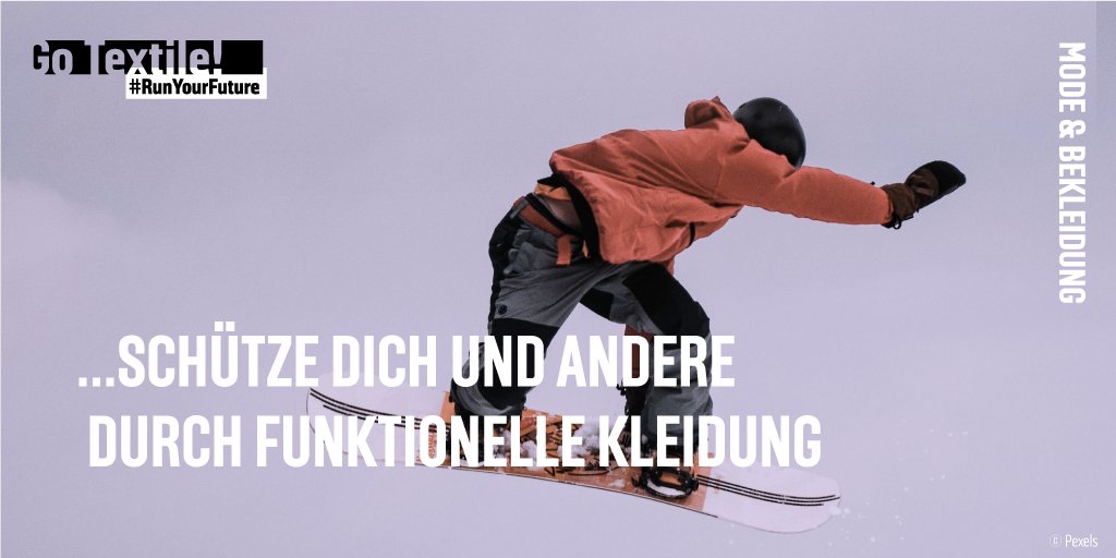 go_textile's tweet photo. In der #Textilbranche geht es um #Kleidung, die unsere Identität zeigt, aber auch um #Schutz- und #Berufsbekleidung. 👗🦺 Zukunft von Bekleidung zu gestalten, ist eine wichtige Aufgabe der Textilindustrie. Mehr Infos hier 👉https://t.co/i16r6mmXp4

#gotextile #runyourfuture https://t.co/VxpwoqSB7v