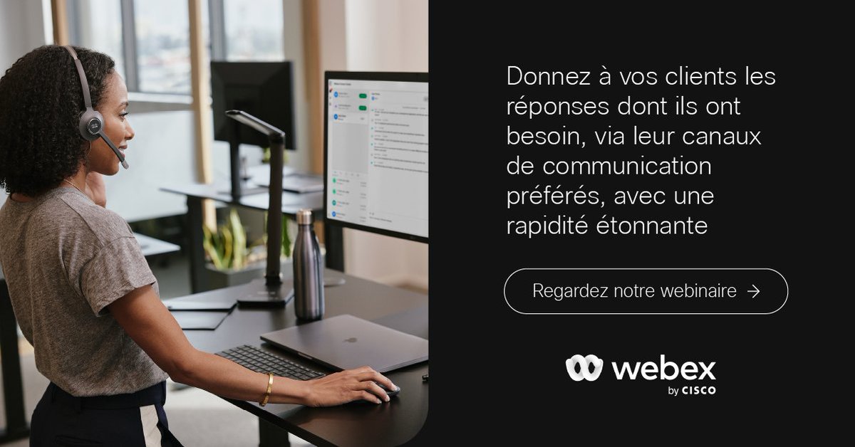 L'avenir de l'expérience client est en forme de ‘nuage’ ☁️

Regardez notre webinaire pour en savoir plus sur la façon dont le centre de contact Webex peut apporter à vos clients l'assistance dont ils ont besoin : cs.co/6013zvg4V