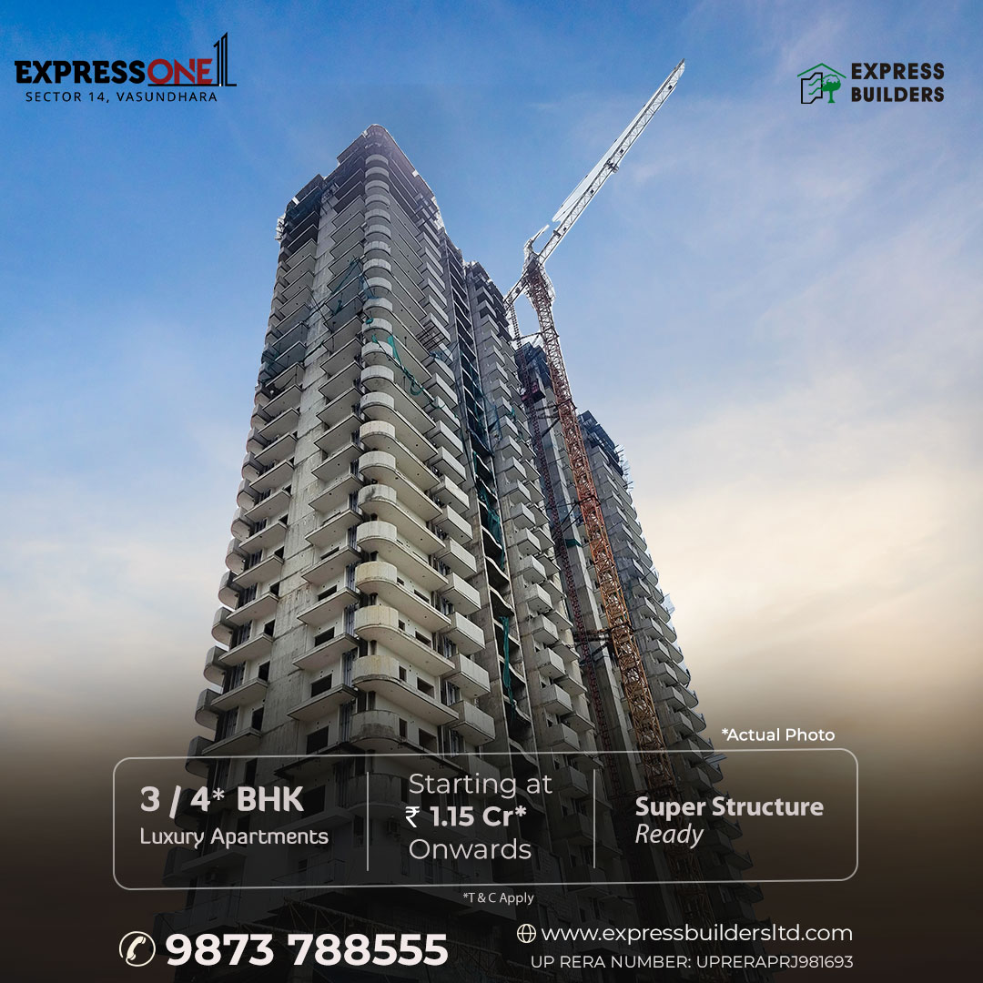 ExpressBuildrs's tweet photo. Experience luxury and comfort like never before at 3/4 BHK + Study #Apartments at Express One. Super structure is ready.
Contact us now! ๐ค
๐ฒ: +91 98737 88 555
๐ : https://t.co/SaNxgqb30R
.
.
#ExpressOne #DreamHome #Property #3BHK #4BHK #Home #ExpressBuilders #ExpressGroup https://t.co/H7iF1Hc7Wv
