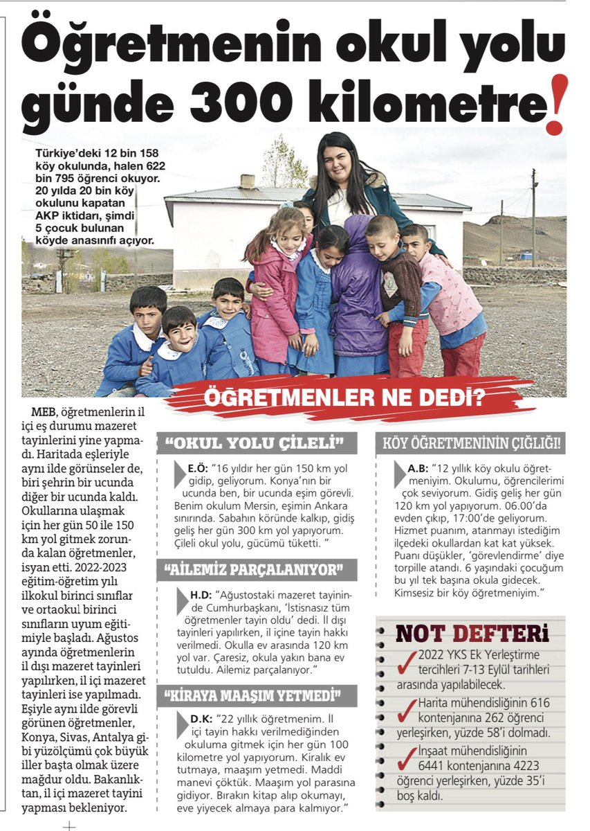 Sevgili öğretmenlerimiz, 
İl içi atama mağduru öğretmenlerimize verdiğim sözü tuttum. Haberiniz bugünkü gazetede yayınlandı. Umarım sesiniz duyulur. #iliçiözürmağdurları