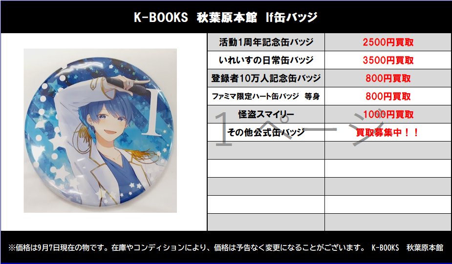 K Books 秋葉原 ライブ2 買取情報 いれいす Ifの缶バッジ強化買取中 交換の決まらなかった方は是非 歌い手 関連グッズのお持ち込み大募集中 Kbooks イレギュラーダイス いふ まろ T Co Bsqpftkhcd Twitter K Books 秋葉原 ライブ2 買取情報 いれいす Ifの缶バッジ強化買取中 交換の決まらなかった方は是非 歌い手 関連グッズのお持ち込み大募集中 Kbooks イレギュラーダイス いふ まろ T Co Bsqpftkhcd Twitter