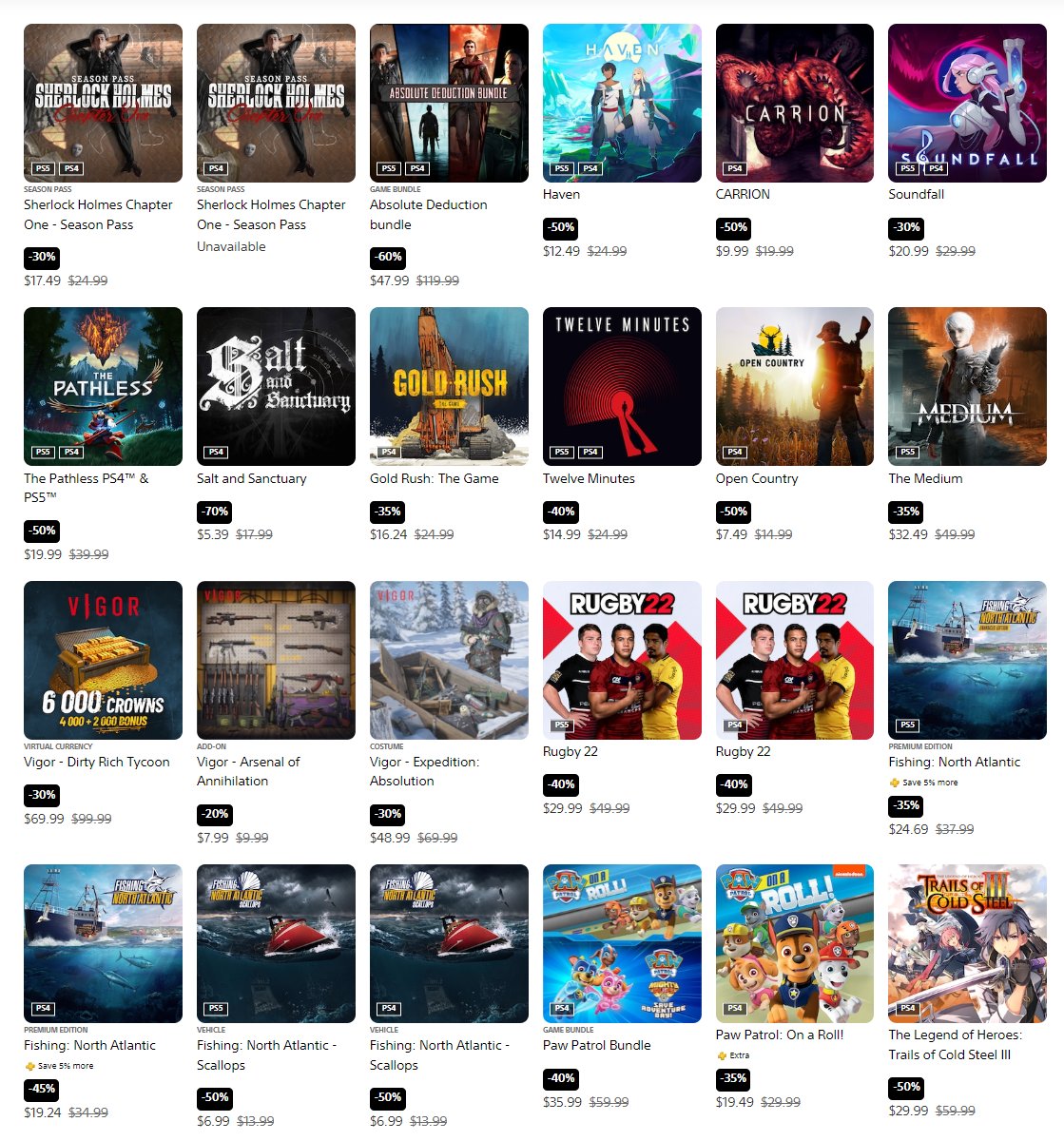 Indies sale on US PSN bit.ly/365RrM7