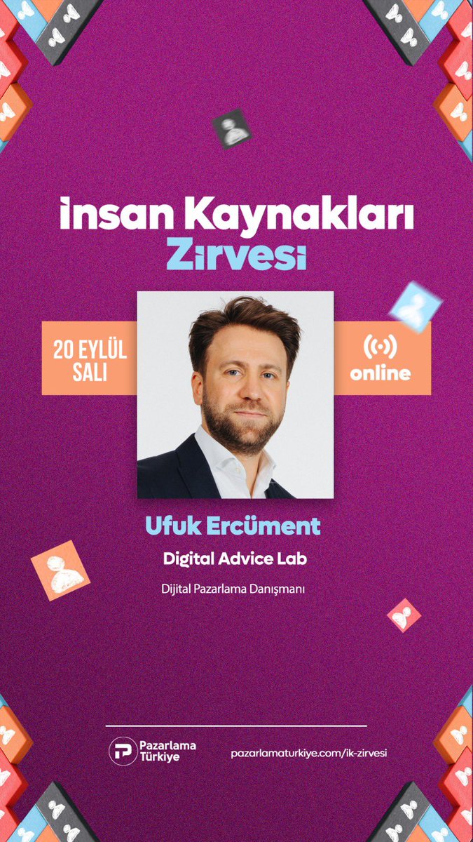 Pazarlama Türkiye'nin gerçekleştireceği İnsan Kaynakları Zirvesi'nde konuşmacı olarak ekibimizin Dijital Pazarlama Danışmanı Ufuk Ercüment yer alacak.

Kayıt olmak için aşağıdaki linke tıklayabilirsiniz:
pazarlamaturkiye.com/ik-zirvesi/