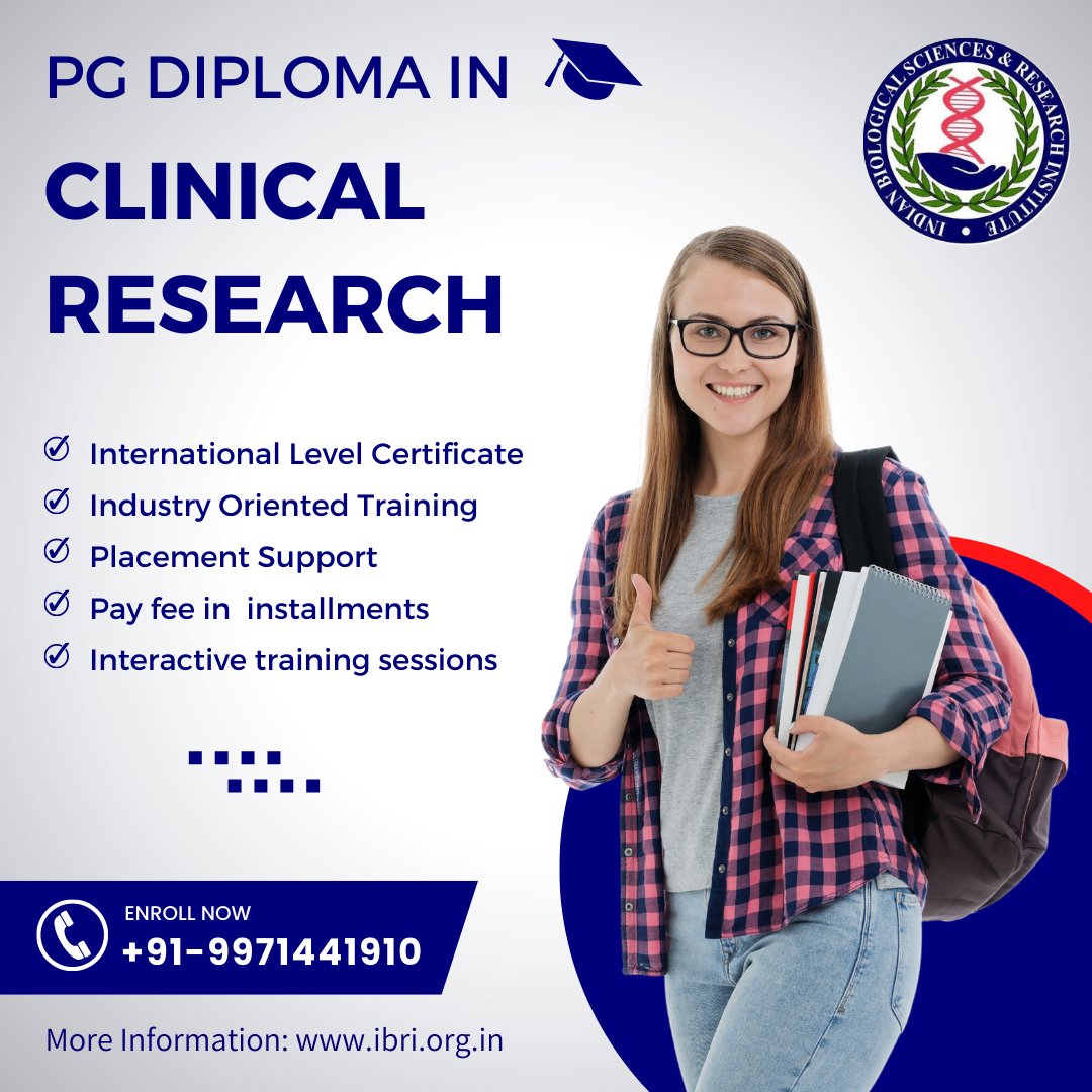 NoidaIbri's tweet image. Completed Your Bachelor&apos;s Degree? Searching for a Job? Grab this opportunity and Learn PG Diploma in Clinical Research.
Admissions Open!!!!
Register Here:- ibri.org.in/admission-form…

#PharmacovigilanceTraining
#pharmacovigilancecourse
#pvtraining #clinicalresearch