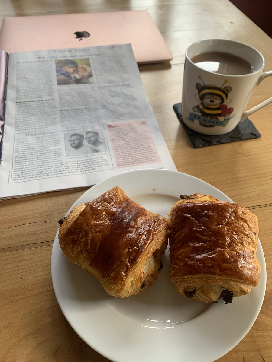 Baby has been dropped at nursery. Husband has gone to work in London for the day. Ocado order has been unpacked. Time to enjoy breakfast before my calls start and yes I will be eating two chocolate croissants! #momentsthatmatter