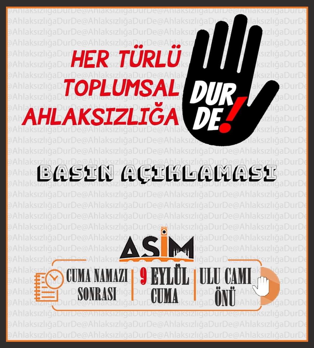 #ahlaksızlığadurde