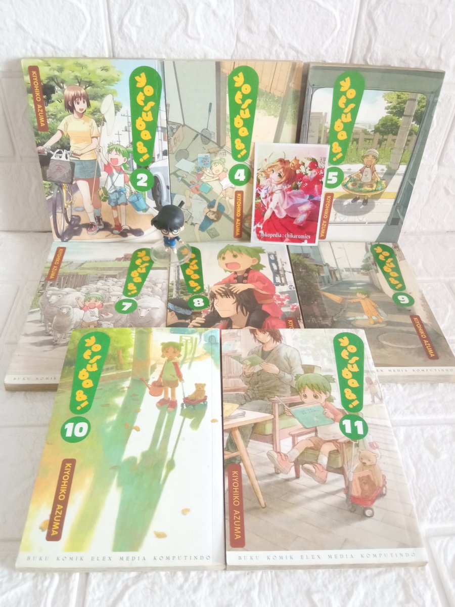 chikacomics's tweet photo. Komik Yotsuba &amp;! 
🍓 Jual set tidak cabutan

🍊 Shopee : chikacomics
🍏 Tokped  : chikacomics

#komikyotsuba https://t.co/4tFeP2GFjK