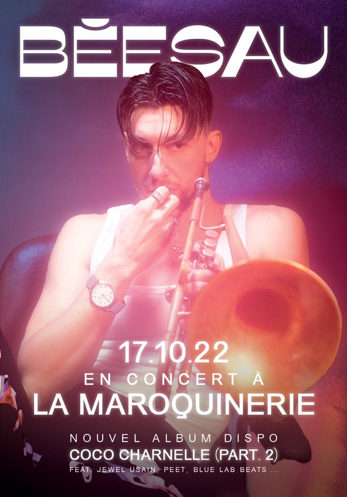 Je suis vraiment excité de partager avec vous ce nouvel album sur scène le 17 octobre à Paris <a href="/lamaroquinerie/">La Maroquinerie</a> et le 19 octobre à Bruxelles <a href="/Botanique/">Botanique</a> et les 5 et 6 octobre avec Deluxe <a href="/lechabada/">Le Chabada Angers</a> et @quai_m