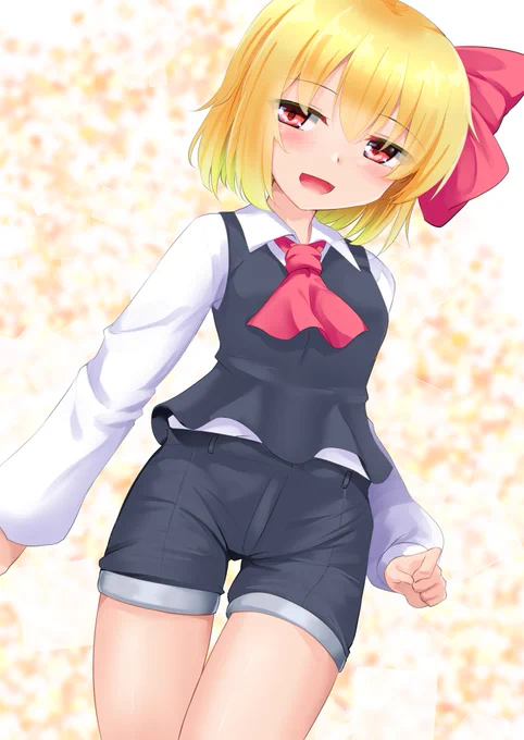 短パンというふともも別の表情#毎月七日はルーミアの日 