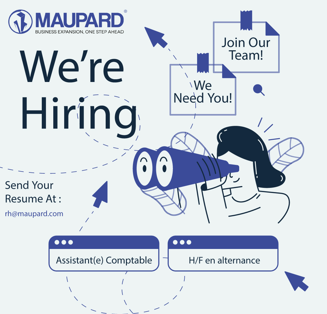 Maupard_Paris's tweet photo. #recrutement #offre #candidature #compatbilité #alternance #Paris

Nous recherchons activement notre prochain(e) comptable junior en alternance pour intégrer notre équipe 

Nous attendons avec impatience votre candidature! ➡️ rh@maupard.com https://t.co/2SBemw1v13