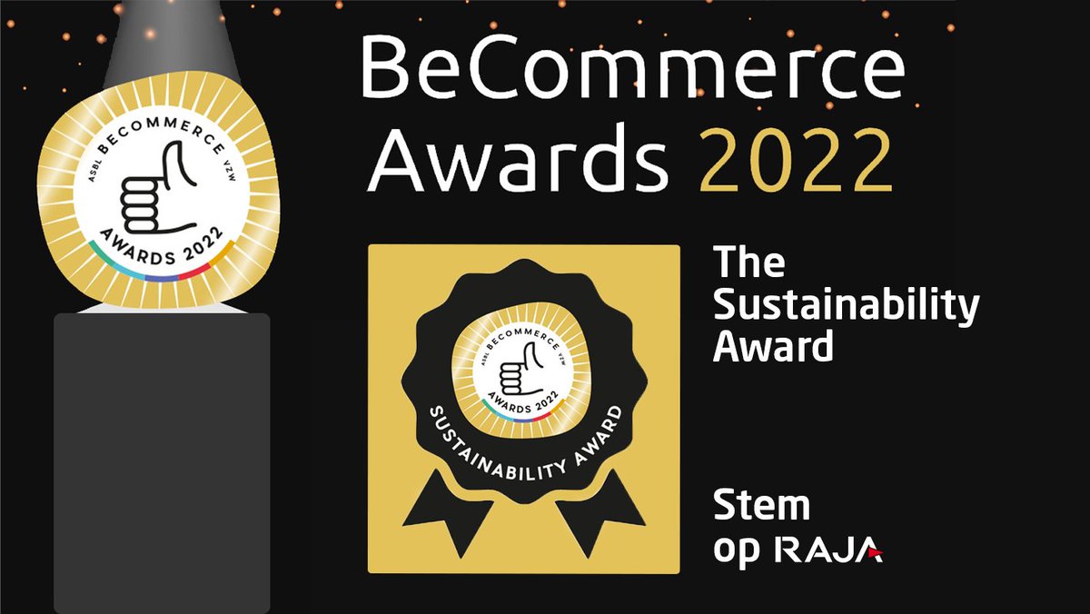 Heb jij al op ons gestemd? 🙏 Je hebt nog enkele dagen de tijd! 
🏆 fal.cn/3rFfz

RAJA neemt deel aan de #BeCommerceAwards 2022! 
BeCommerce beloont de beste Belgische webshops en leveranciers die actief zijn in e-commerce.